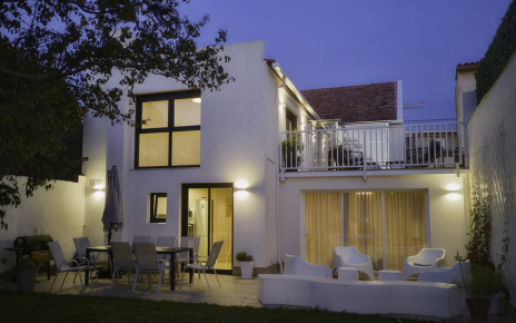 Your villa at night time